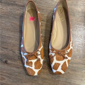 NEW COW PRINT Sam Edelman Women's Marisol Ballet Flat